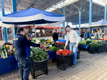 Çiftlikköy Pazarında Düzen ve Denetim Sürüyor!